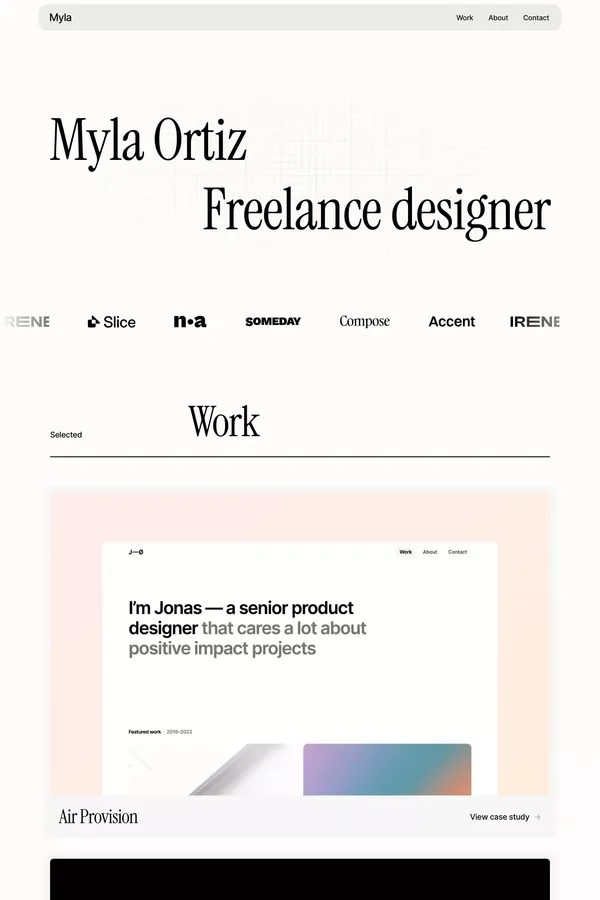 Offset Â· Portfolio Template for Framer