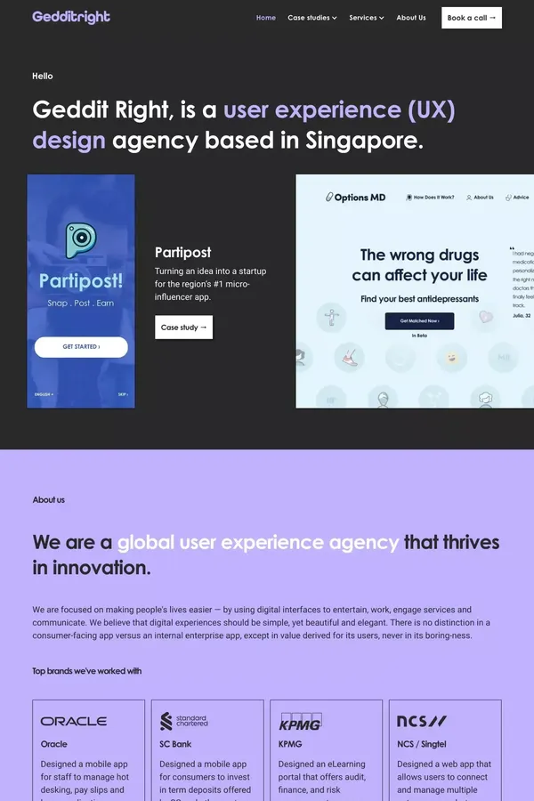Geddit Right | UI UX Design Agency Based in Singapore