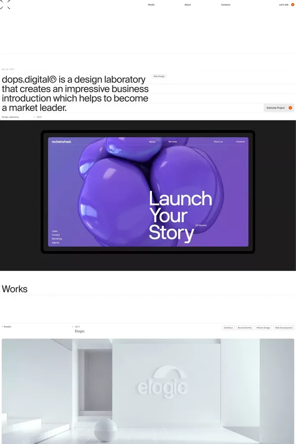 Web Design. Website Design Agency - Dops Digital - Portfolio design inspiration