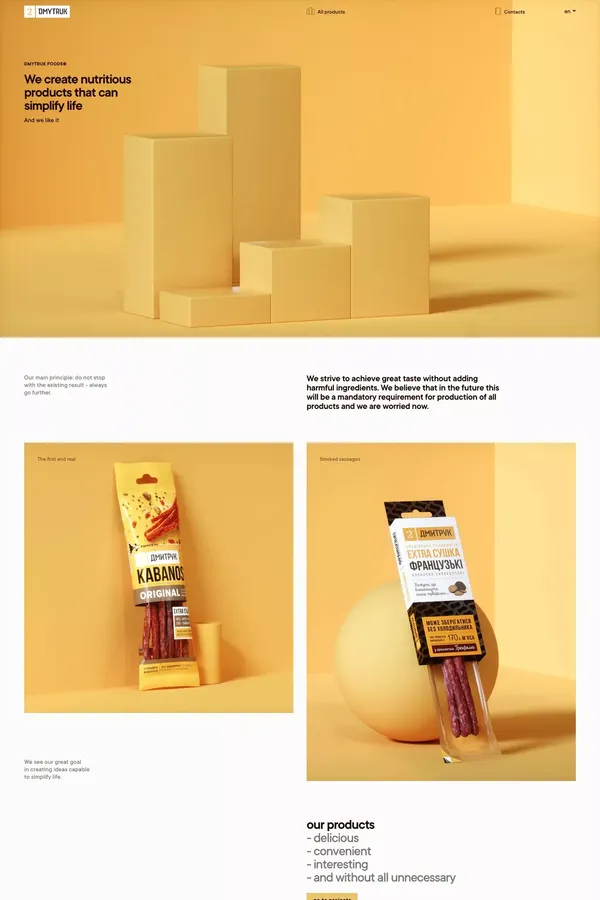 Dmytruk - Product listing design inspiration