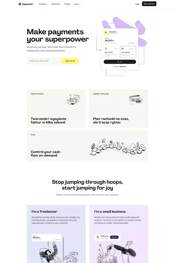 B2B Payments Without the BS | Fast, Fee-Free Payments | Hopscotch
