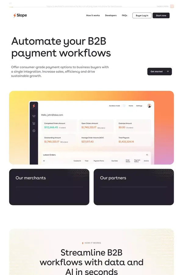 Slope | B2B workflow automation