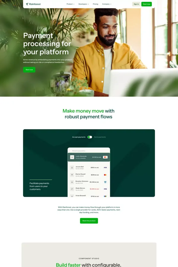 Rainforest | Payments processing for software companies