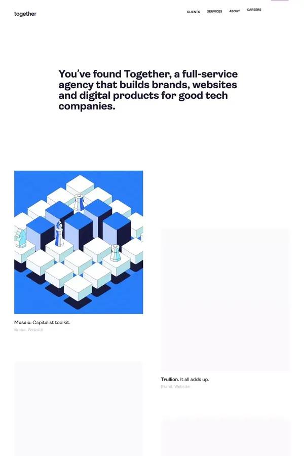 Together. A full-service creative agency. | Together