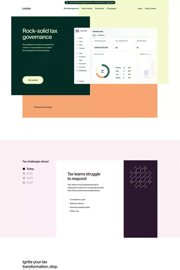 Loctax - Landing design inspiration