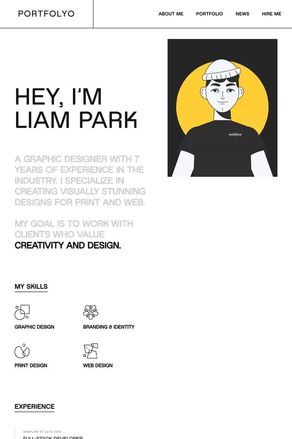 Portfolyo - Webflow HTML website template