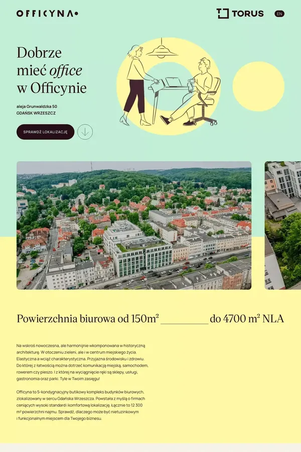 Officyna Gdańsk Wrzeszcz - Officyna - Landing design inspiration
