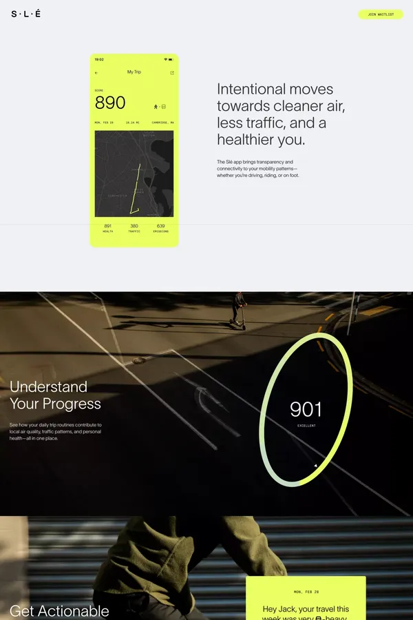 Slé - Landing design inspiration