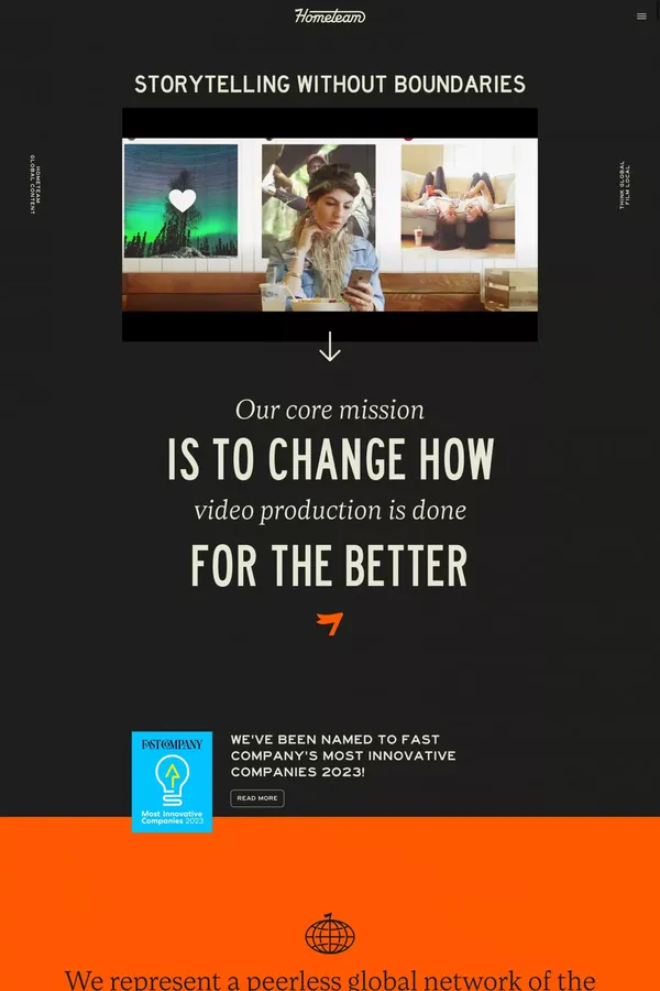 Hometeam - Global Content - Portfolio design inspiration