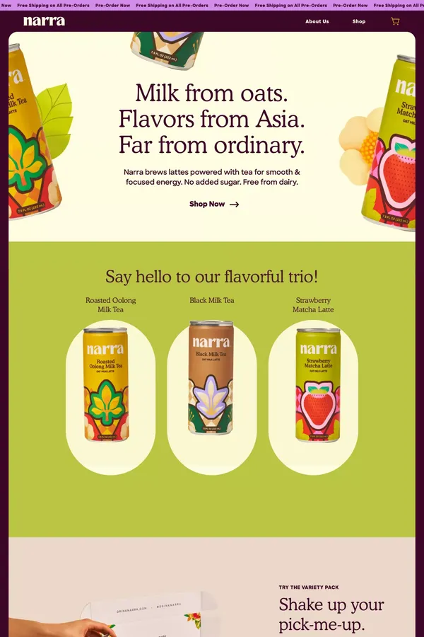 Narra Website - Ecommerce design inspiration