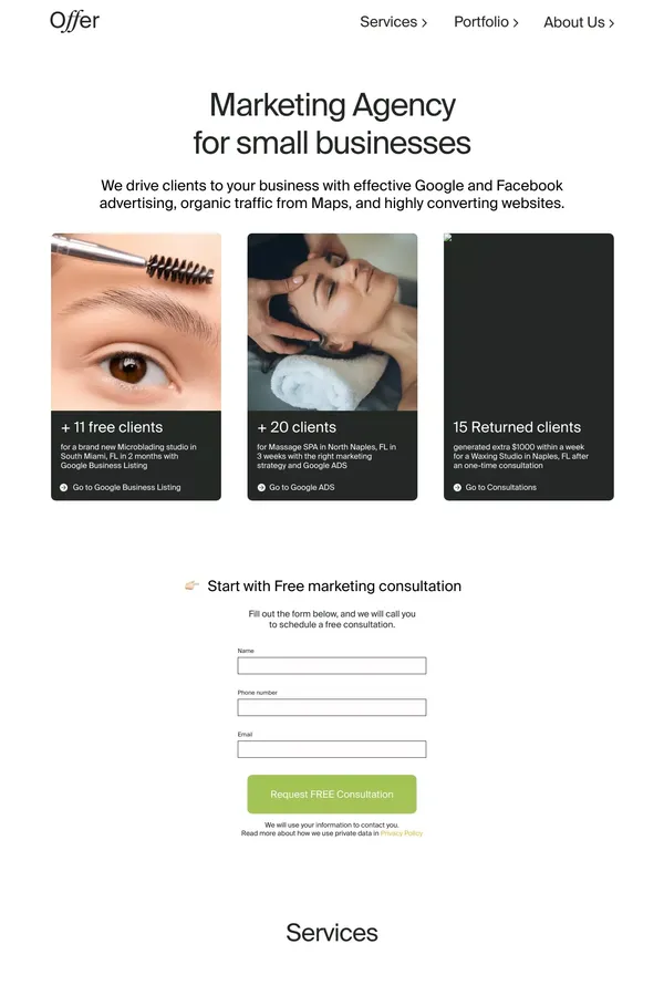 Offer | Digital Marketing Agency - Other design inspiration