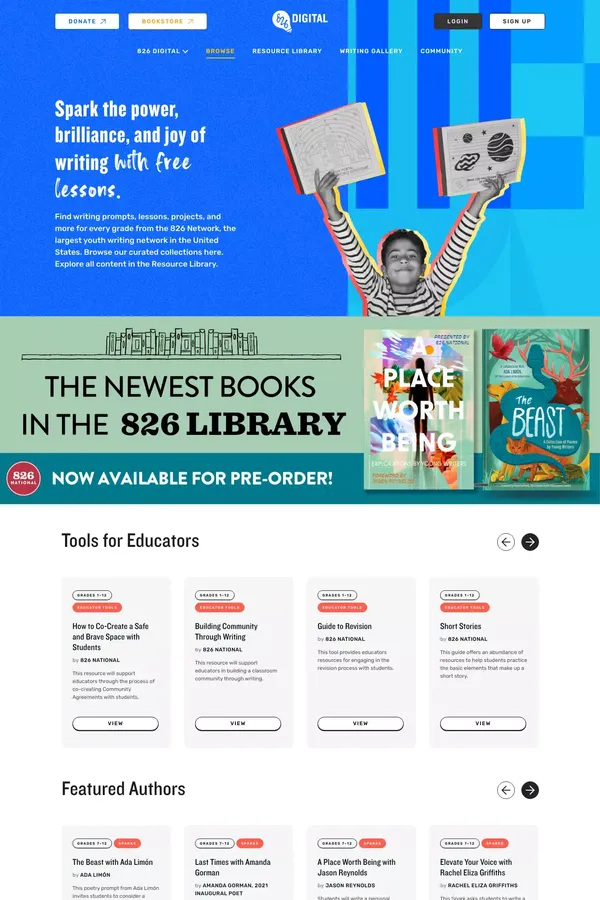 826 Digital | Inventive Resources to Ignite a Love of Writing