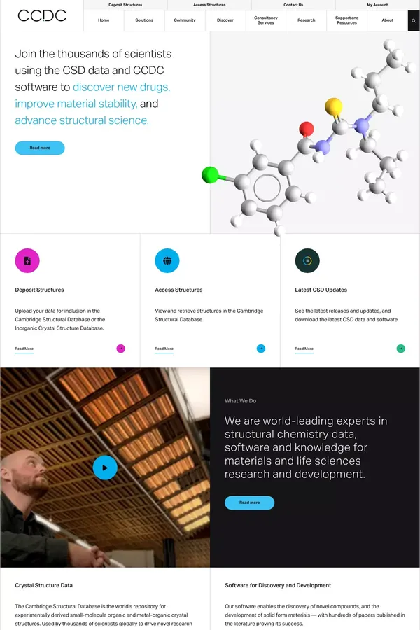CCDC - Landing design inspiration