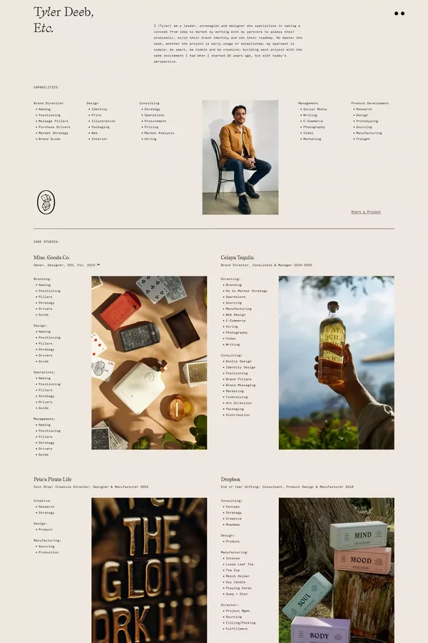 Tyler Deeb, Etc. | The Portfolio Work of Tyler Deeb - Portfolio design inspiration