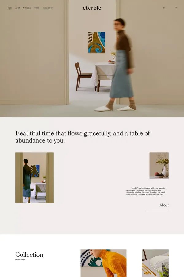 eterble - Portfolio design inspiration