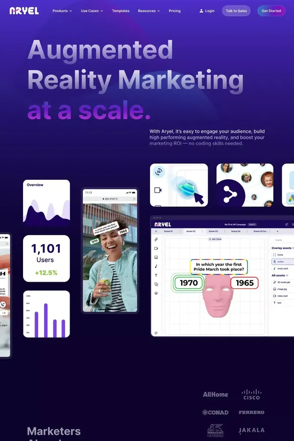 Aryel | Augmented Reality Marketing at a scale.