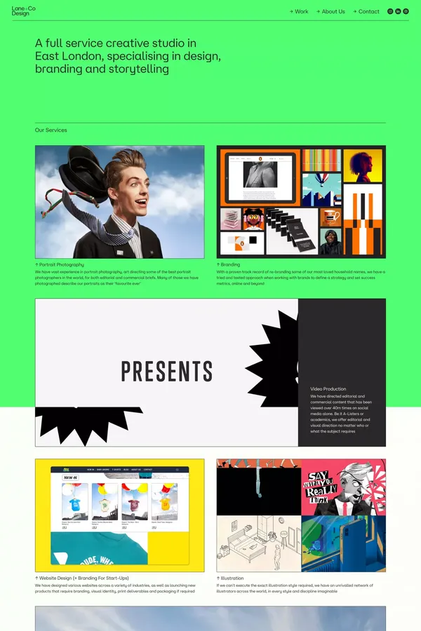 Lane + Co Design - Portfolio design inspiration