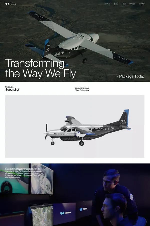 Xwing - Transforming the Way We Fly - Landing design inspiration