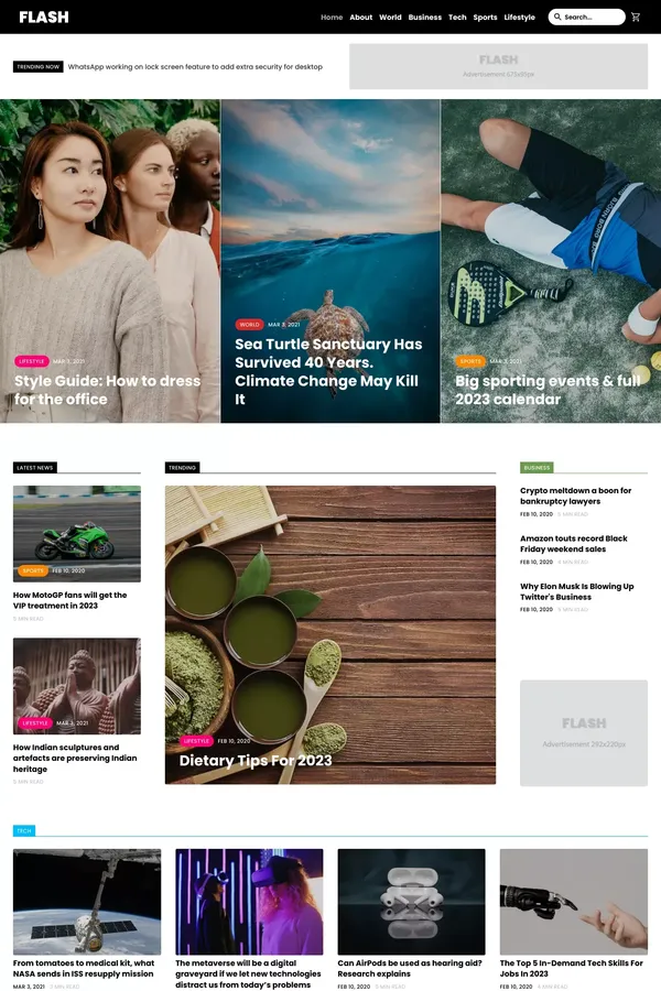 FLASH - Webflow Ecommerce website template