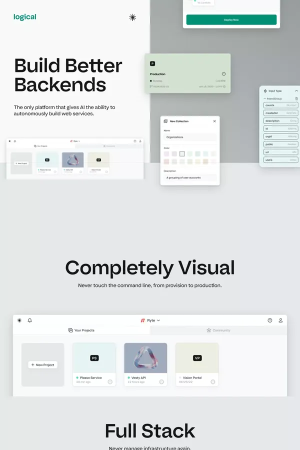 Logical - Landing design inspiration