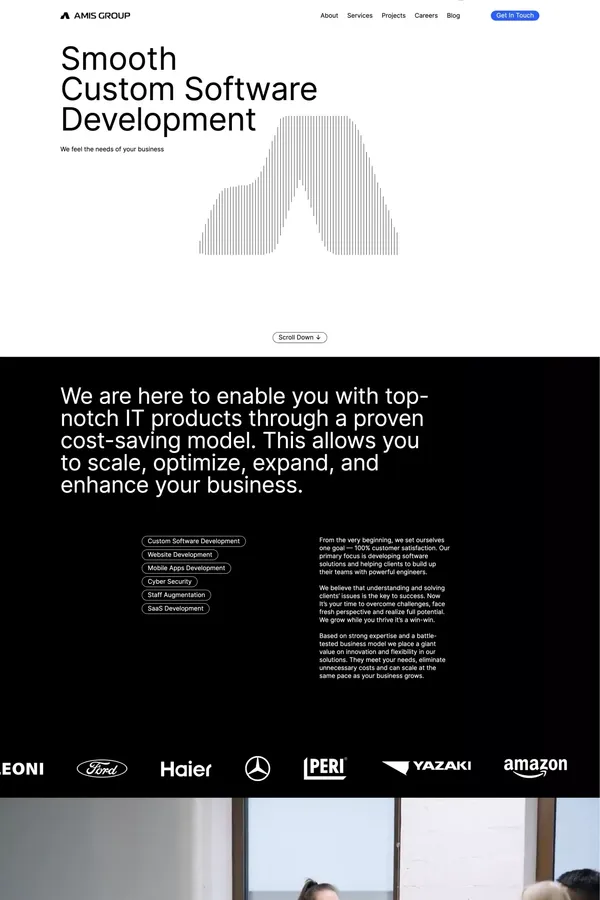 Home - Amis Group - Portfolio design inspiration