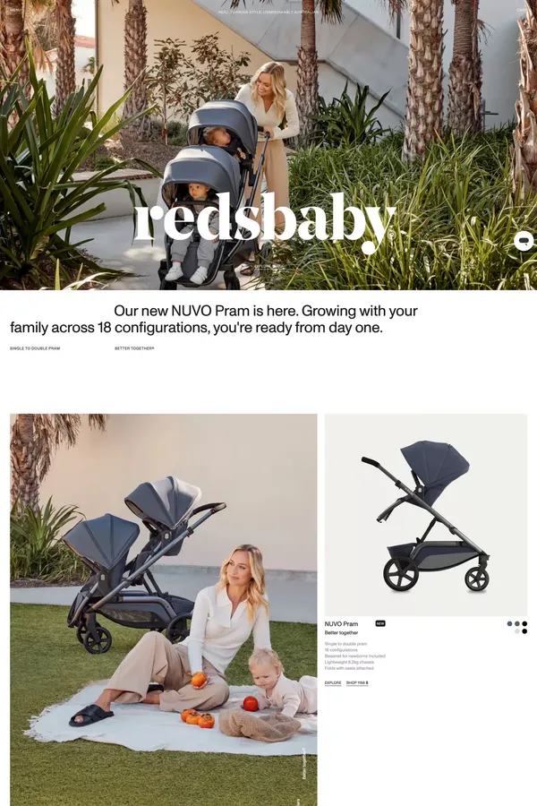 Redsbaby - Ecommerce design inspiration
