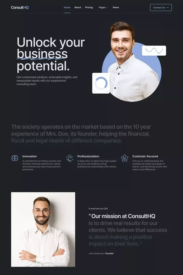 ConsultHQ - Webflow Ecommerce website template