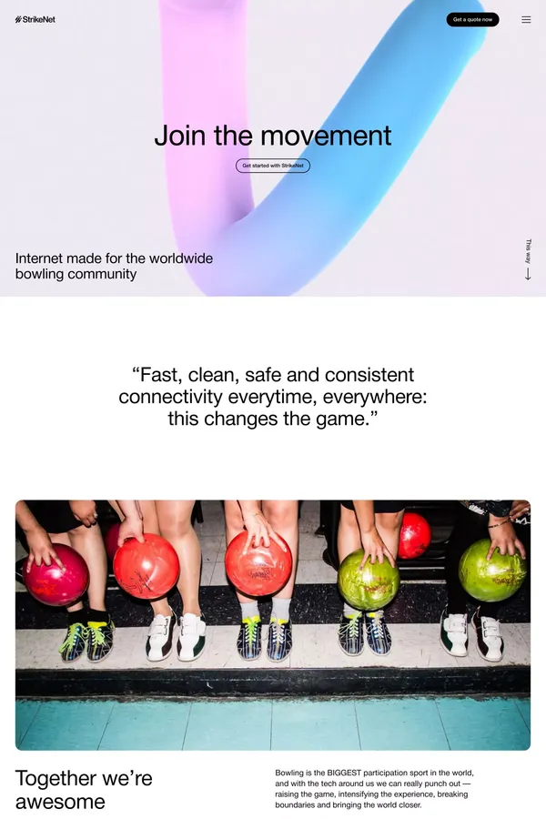 StrikeNet - Landing design inspiration