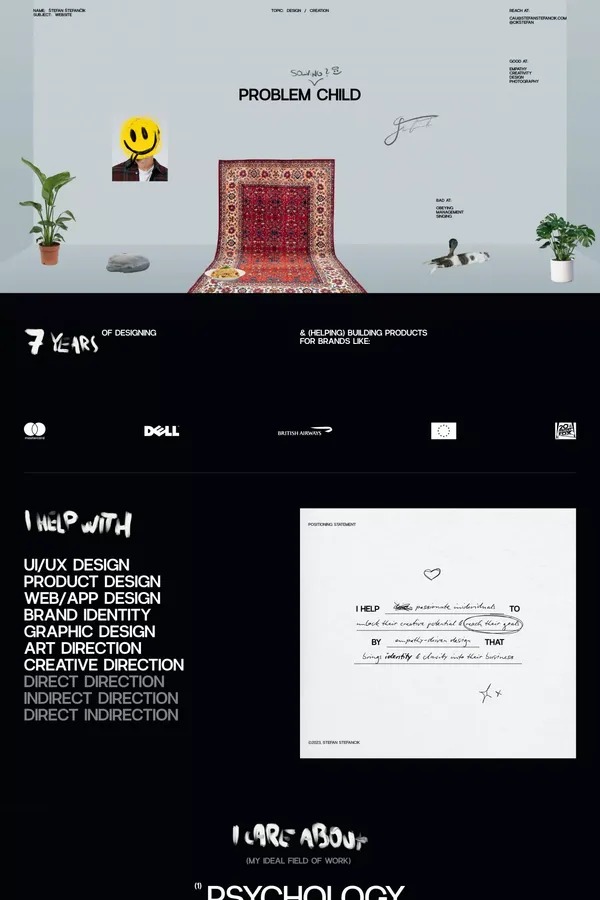 STEFAN STEFANCIK - DESIGNER - Portfolio design inspiration