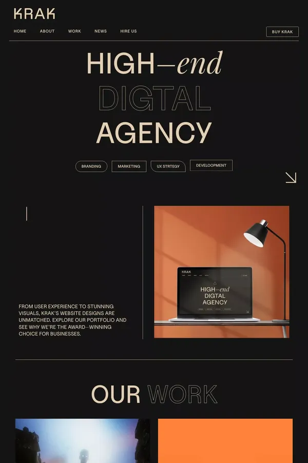 Krak - Webflow Ecommerce website template - Template design inspiration