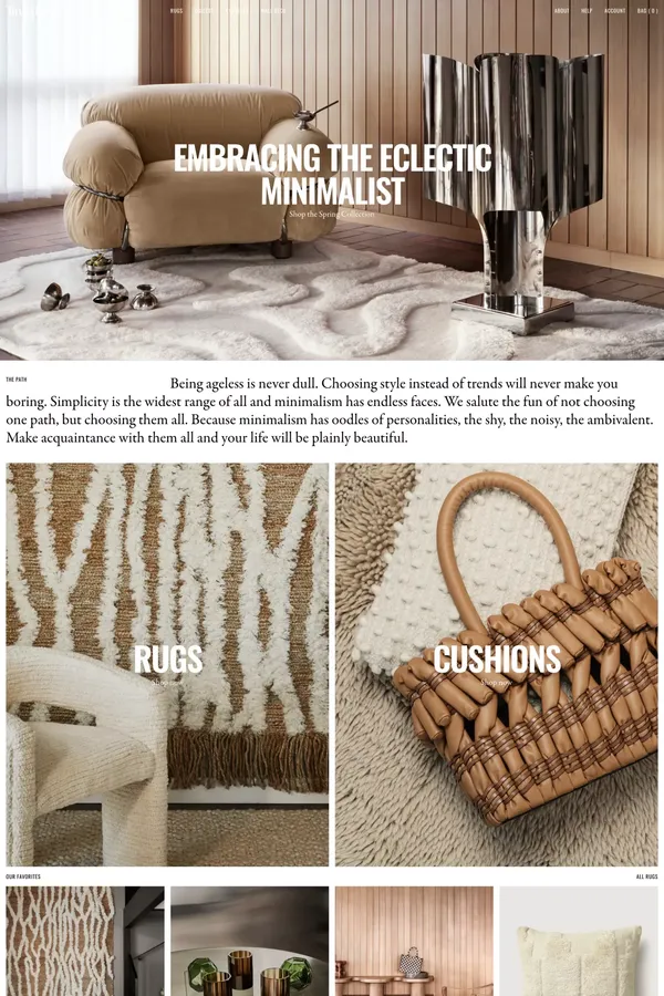 Tinted - Ecommerce design inspiration