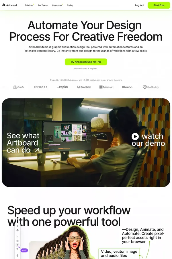 Artboard Studio â Automate Your Design Process and Unlock Creative Freedom - Landing design inspiration