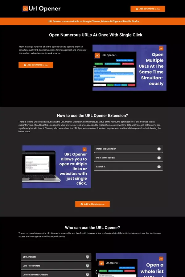 URL Opener - Multiple URL Opener | Bulk URL Opener - Blog design inspiration