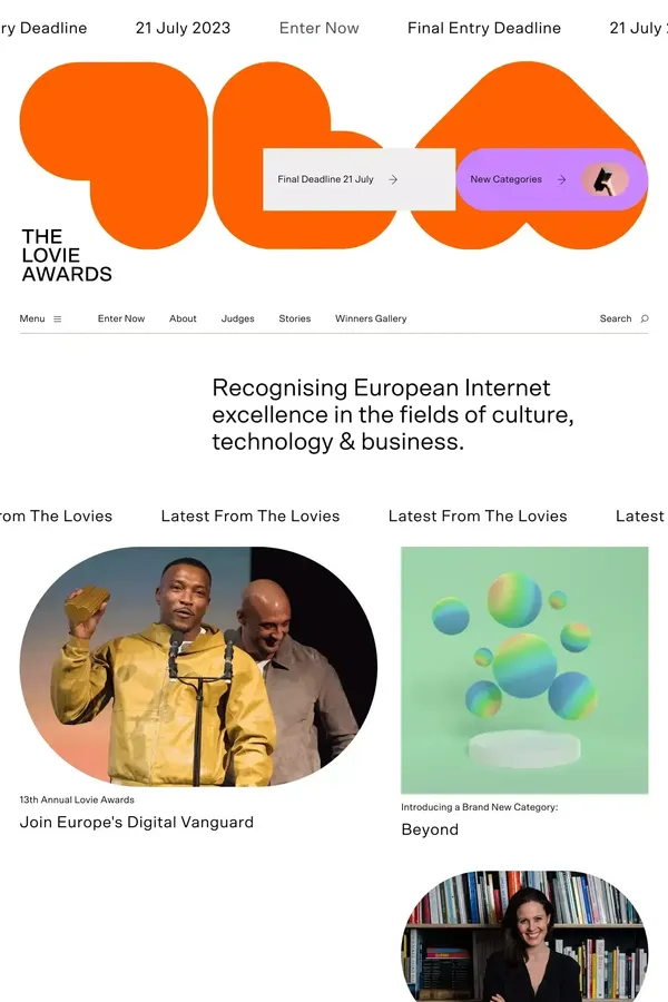 The Lovie Awards - Other design inspiration
