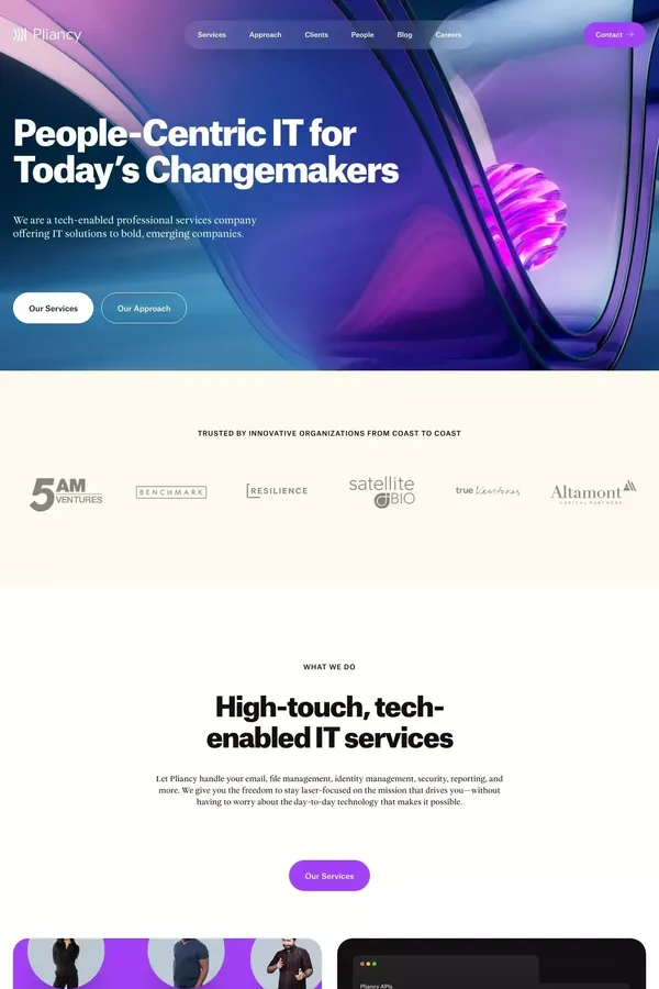Home - Pliancy - website design inspiration