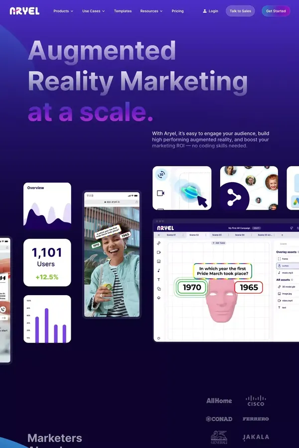 Aryel | Augmented Reality Marketing at a scale.