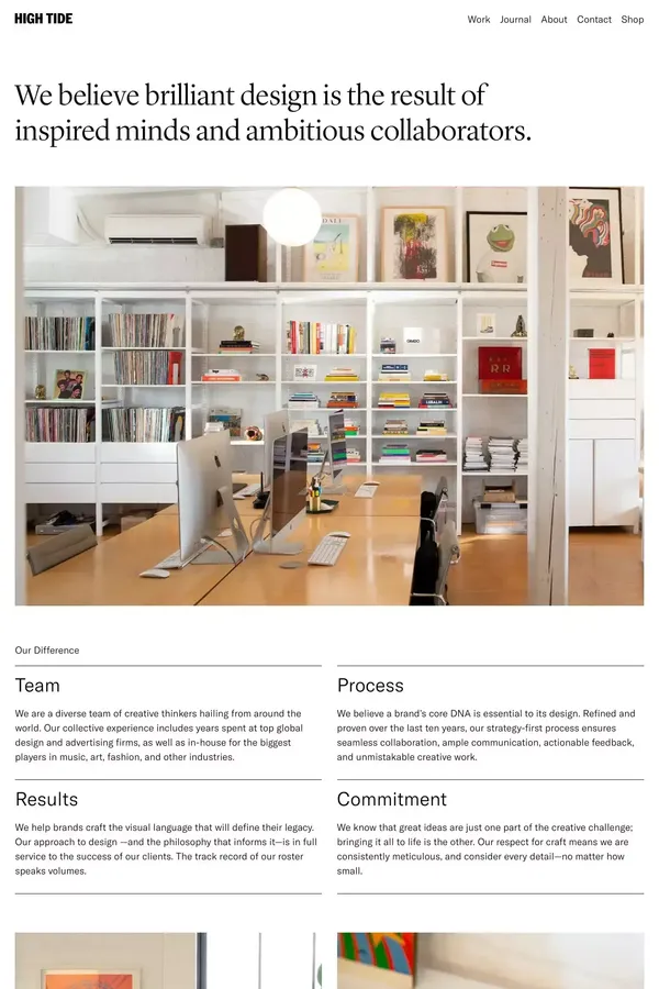 About - High Tide - About Us  design inspiration