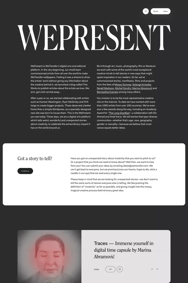 WePresent | About Us - About Us  design inspiration