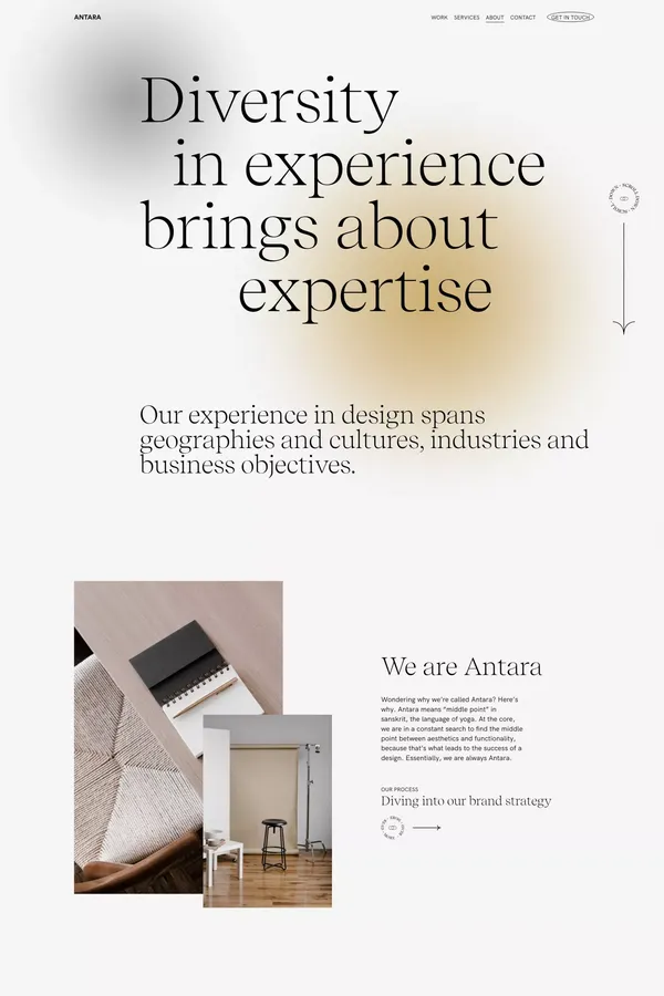 Antara Studio - About - About Us  design inspiration