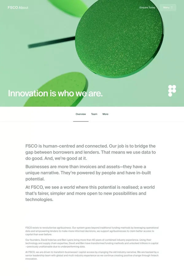 About FSCO / FSCO - About Us  design inspiration