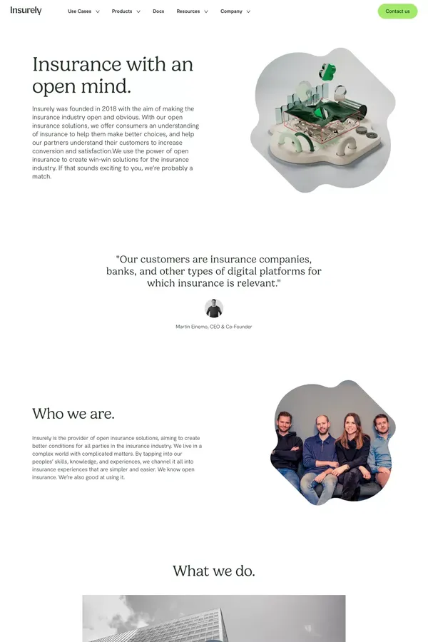 About us | Insurely - About Us  design inspiration