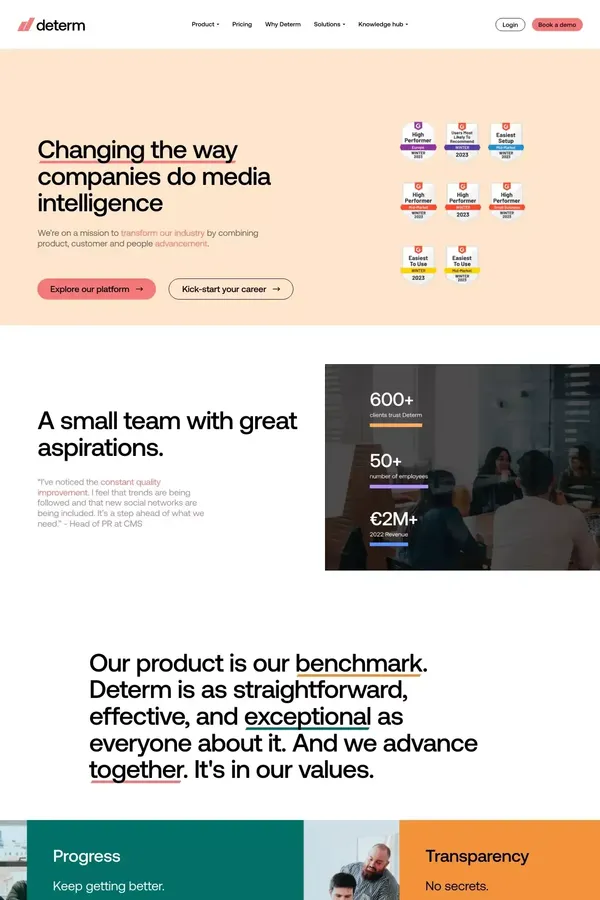 About us - Determ - About Us  design inspiration