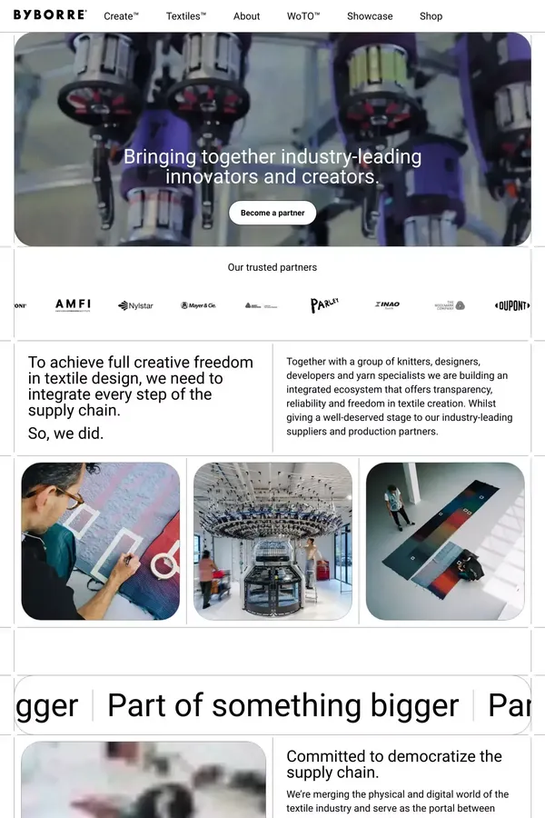 BYBORRE - About Us  design inspiration