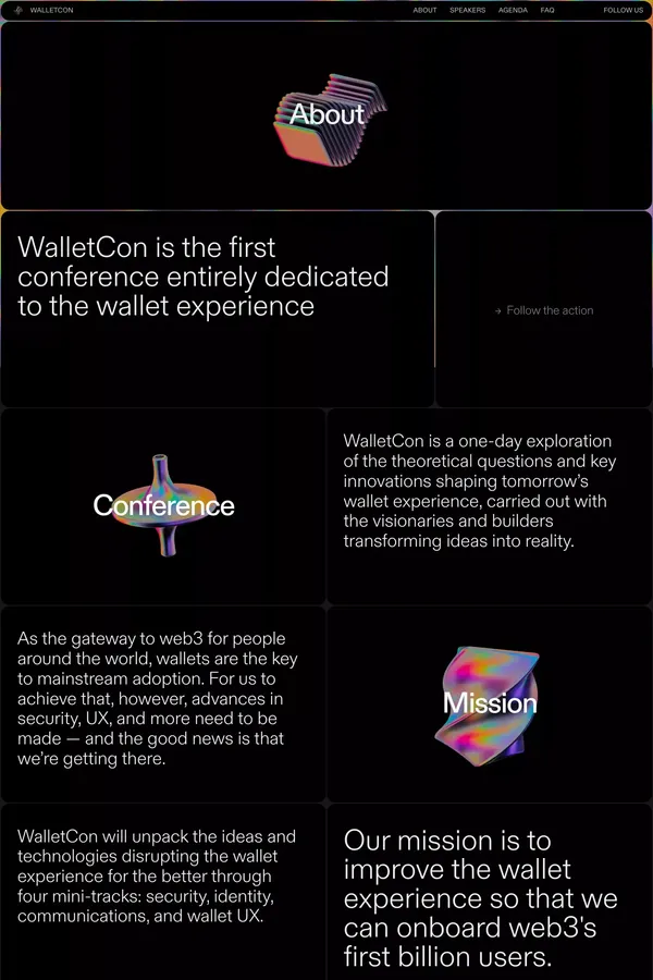 WalletCon | About - About Us  design inspiration