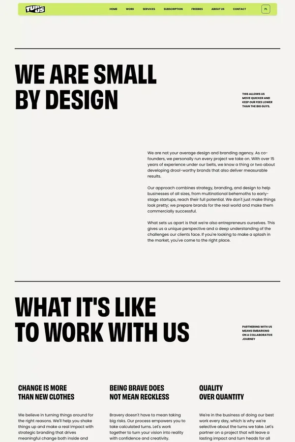 TurnUs - About Us - About Us  design inspiration