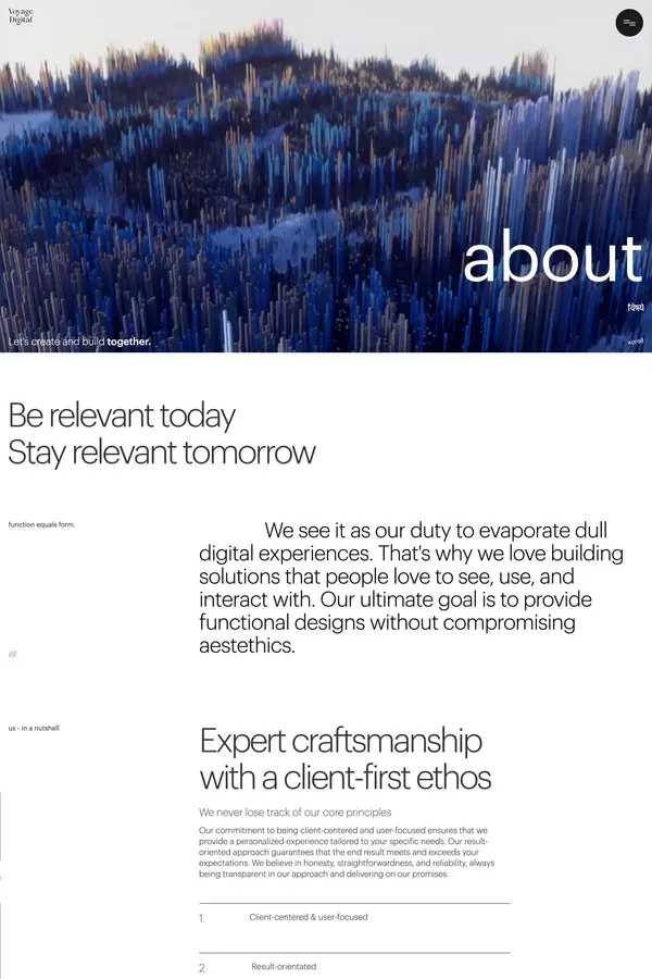 About - Voyage Digital - About Us  design inspiration