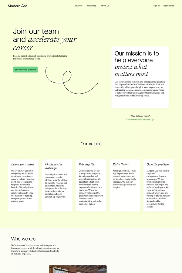 Careers – Modern Life - Career design inspiration