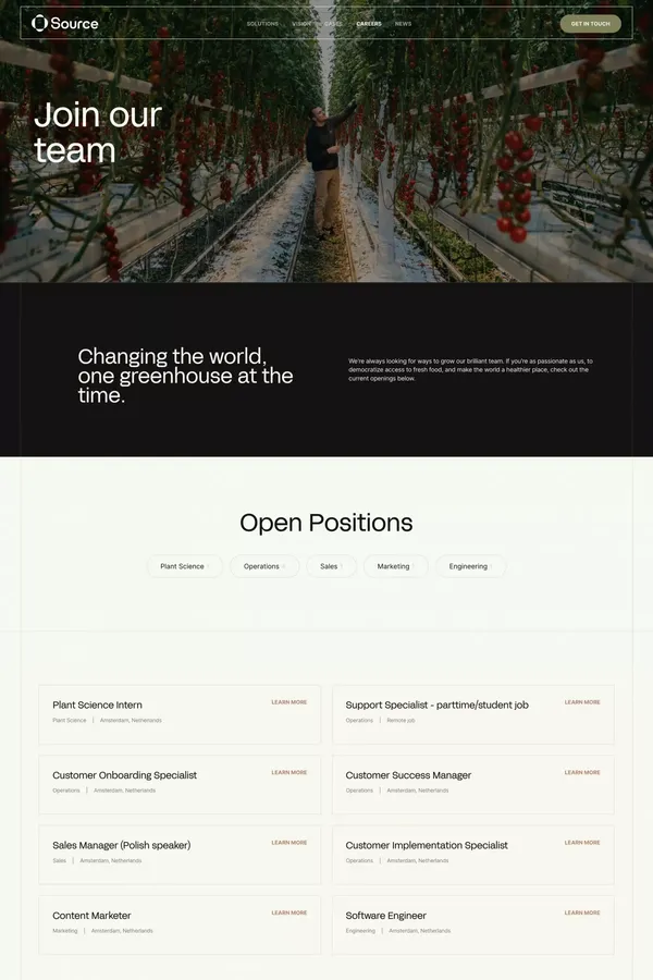 Join Source.ag - Career design inspiration