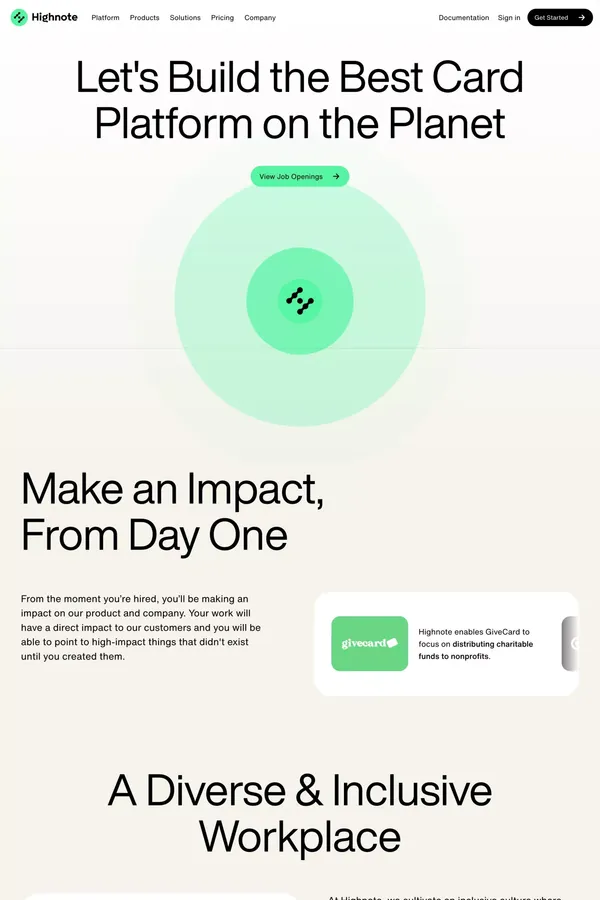 Careers – Highnote - Career design inspiration