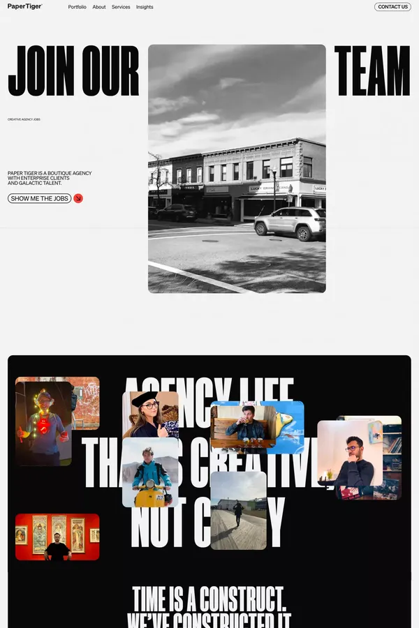 Creative Agency Jobs | Paper Tiger - Career design inspiration
